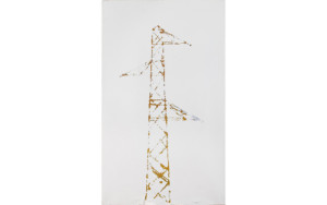 Dicrola - Haute tension - 1988 - acrylique sur toile - 102 x 60 cm - Collection privée - Bruxelles