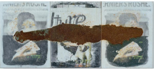Dicrola - Culture - 1999 - Impression sur tôle et oxydation - 40 x 30 cm - Collection privée - Bruxelles