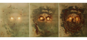 Dicrola, Méduse-Gorgone, 2003, jet d'encre sur toile, 74 x 186 cm, Collection privée, Anvers