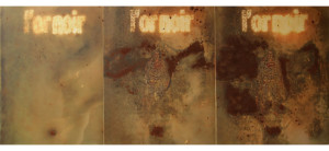 Dicrola, L'or noir, 2003, jet d'encre sur toile, 100 x 243 cm, collection privée, Paris