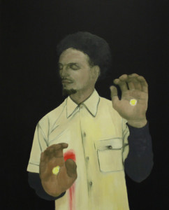 Dalila Dalléas Bouzar - Omar Project (série) - Huile sur toile de lin 2018 - Courtesy galerie Cécile Fakhoury