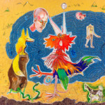 Thumbnail of http://Christophe%20Tissot%202018%20-%20Série%20Rencontre%20Encres,%20craies,%20tempera%20sur%20papier%20Kraft%201,40%20x%201,60%20m